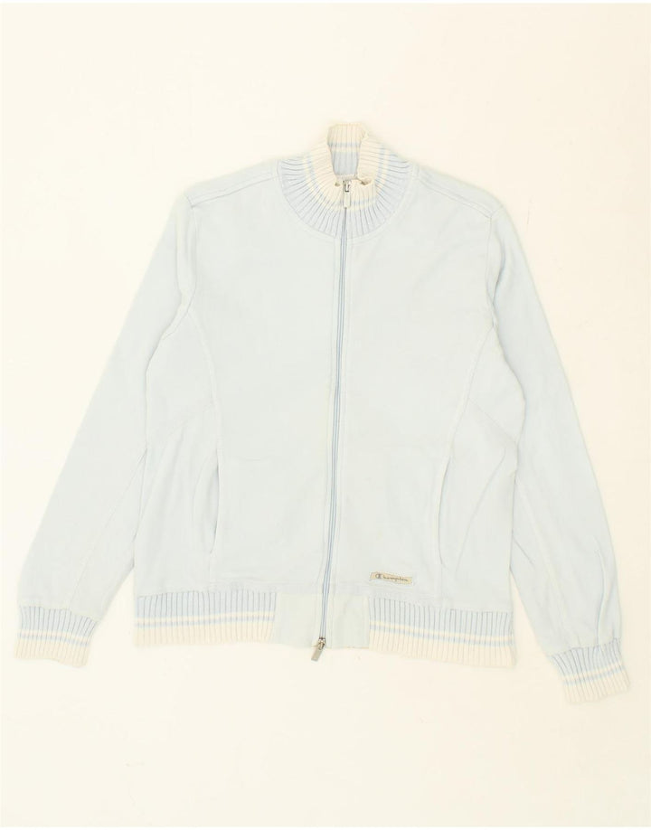 CHAMPION Womens Tracksuit Top Jacket UK 10 Small Blue Cotton Vintage Champion and Second-Hand Champion from Messina Hembry 
