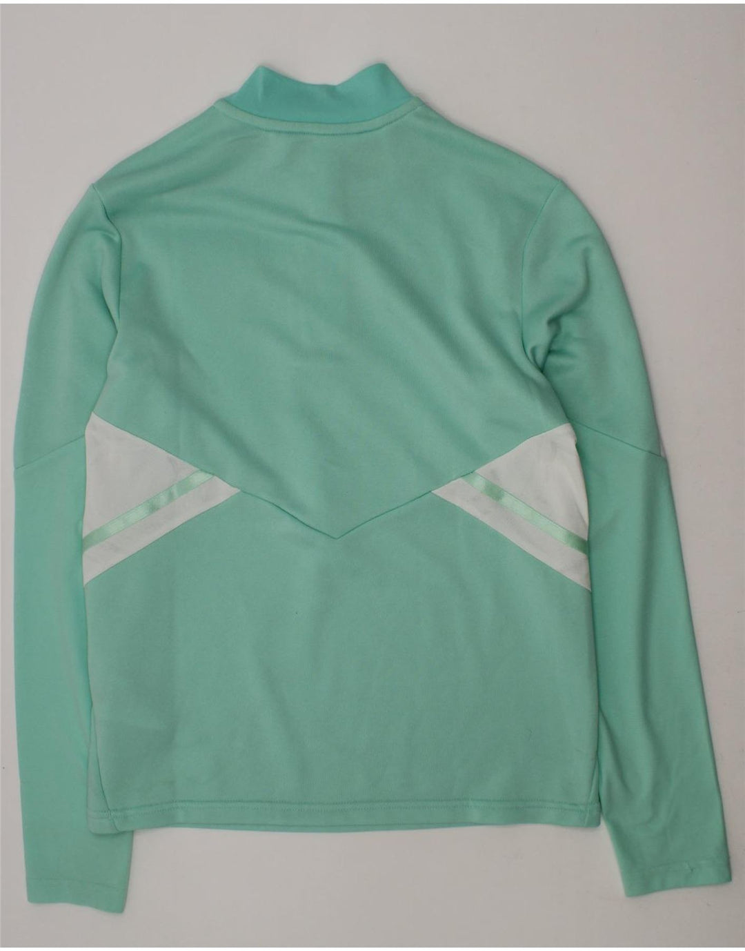 ADIDAS Boys Pullover Tracksuit Top 11-12 Years Turquoise Vintage Adidas and Second-Hand Adidas from Messina Hembry 