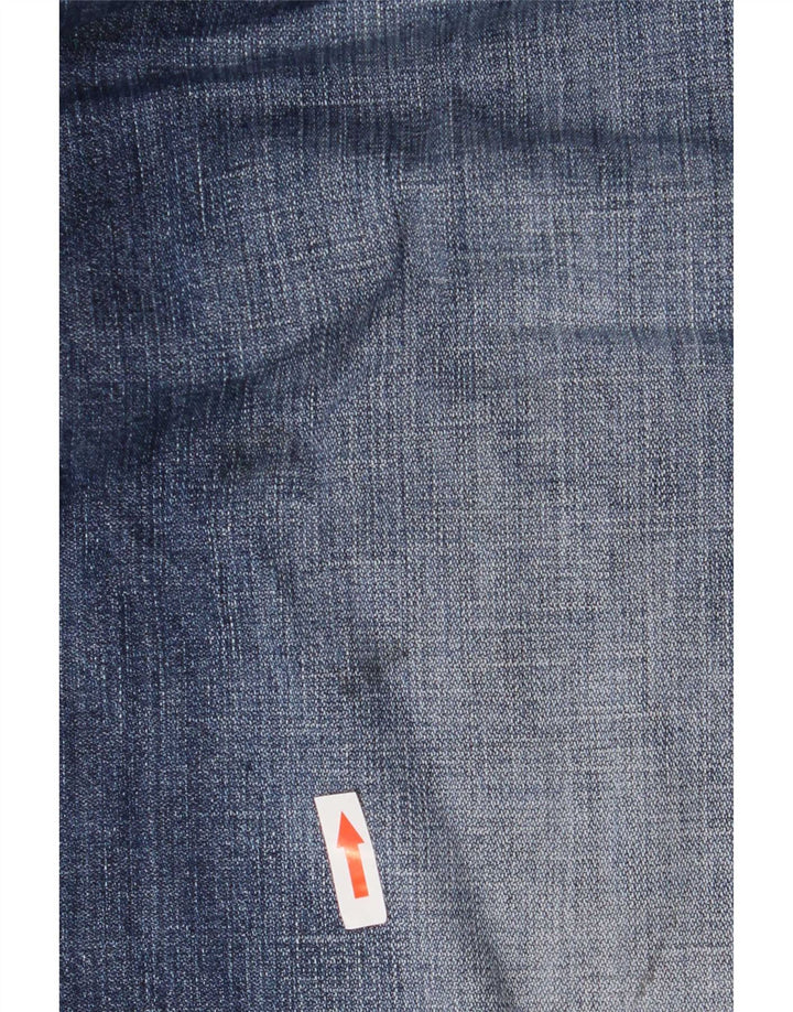 Wrangler Herre Cargo Denim Shorts Medium W33 Blå Bomuld