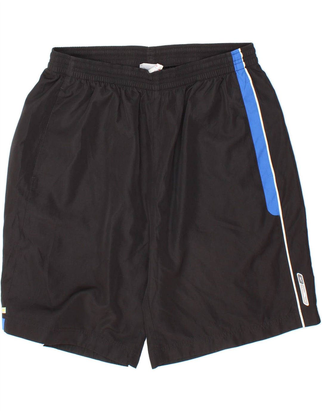 REEBOK Mens Sport Shorts XL  Black Colourblock Polyester Vintage Reebok and Second-Hand Reebok from Messina Hembry 