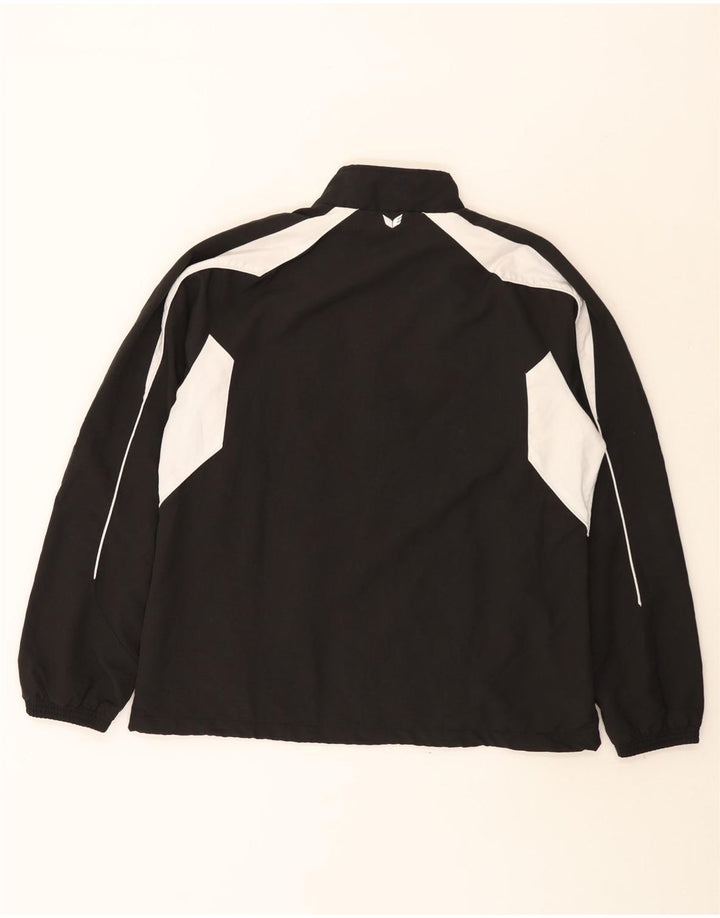 Erima fuld træningsdragt til kvinder UK 16 Large Black Colourblock Polyester