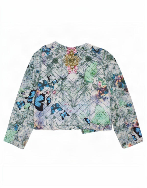 Ted Baker piger grafisk bolero jakke 5-6 år blå blomster sommerfugl