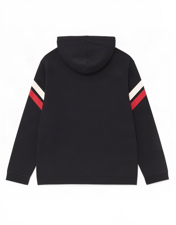 Hugo Boss Grafisk hættetrøje til mænd 2XL Marineblå Colourblock Bomuld