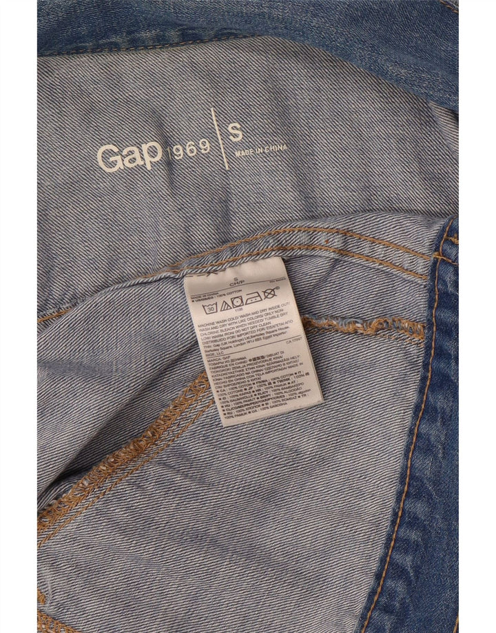 Gap Womens Crop denimjakke UK 10 Small Blue Cotton