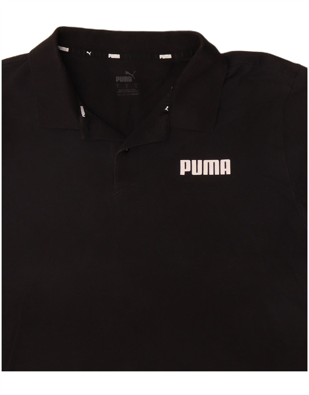 PUMA Poloshirt til mænd Stor sort bomuld