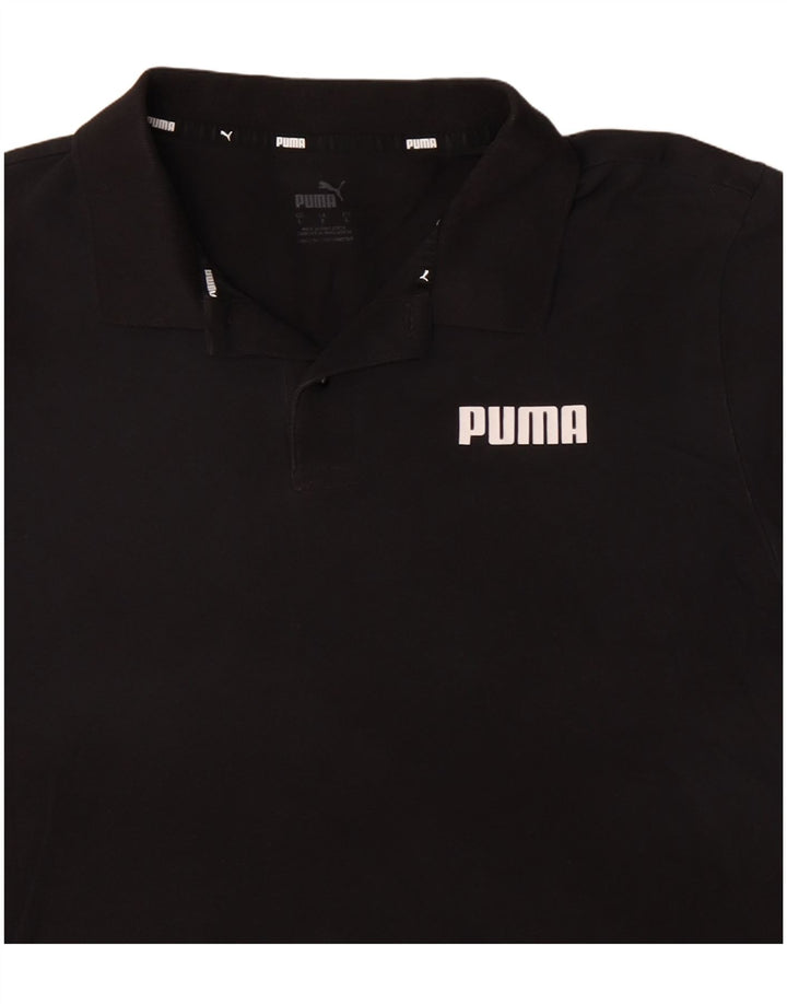 PUMA Poloshirt til mænd Stor sort bomuld
