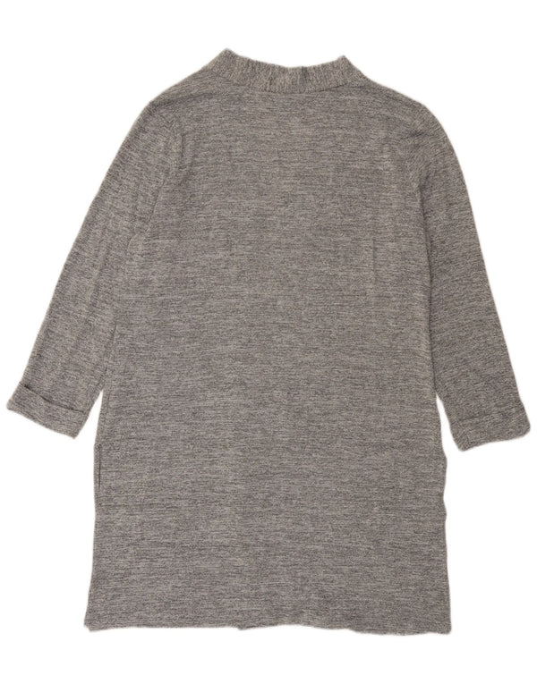 Lipsy Womens Longline Open Cardigan Sweater UK 16 Large Grå Polyester