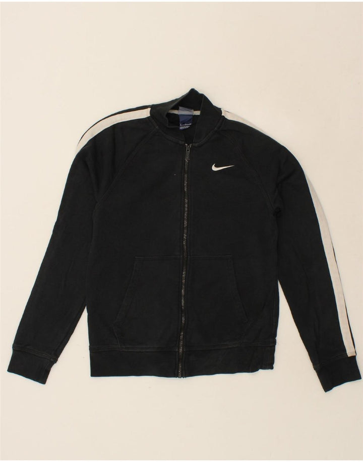 NIKE Mens Tracksuit Top Jacket Small Black Colourblock Cotton Vintage Nike and Second-Hand Nike from Messina Hembry 