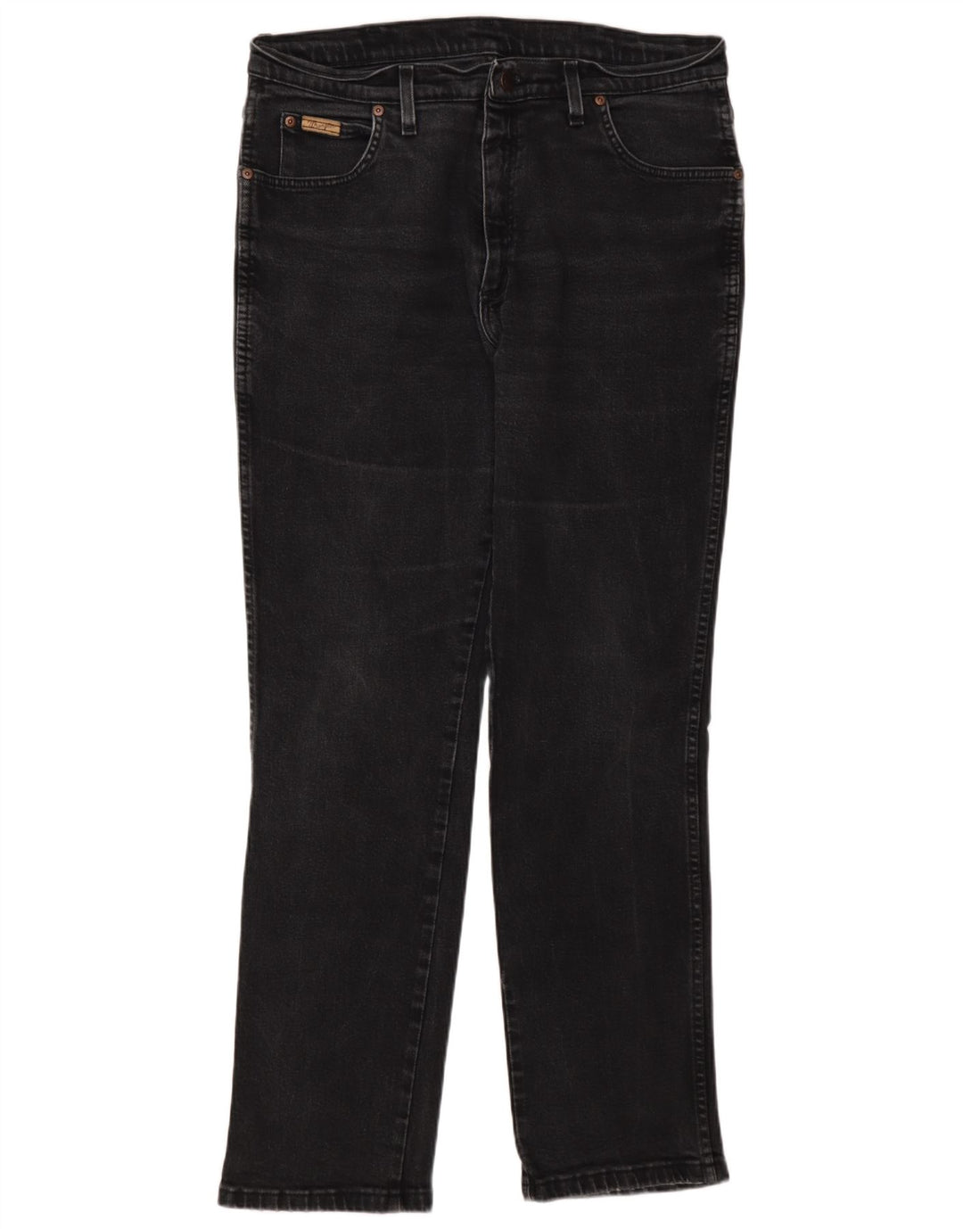 Wrangler Herre Texas Straight Jeans W36 L32 Grå Bomuld