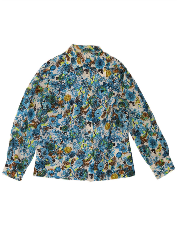 Vintage Dameskjorte IT 44 Medium Multicolored Floral