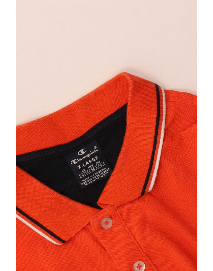 Champion herre poloshirt XL orange