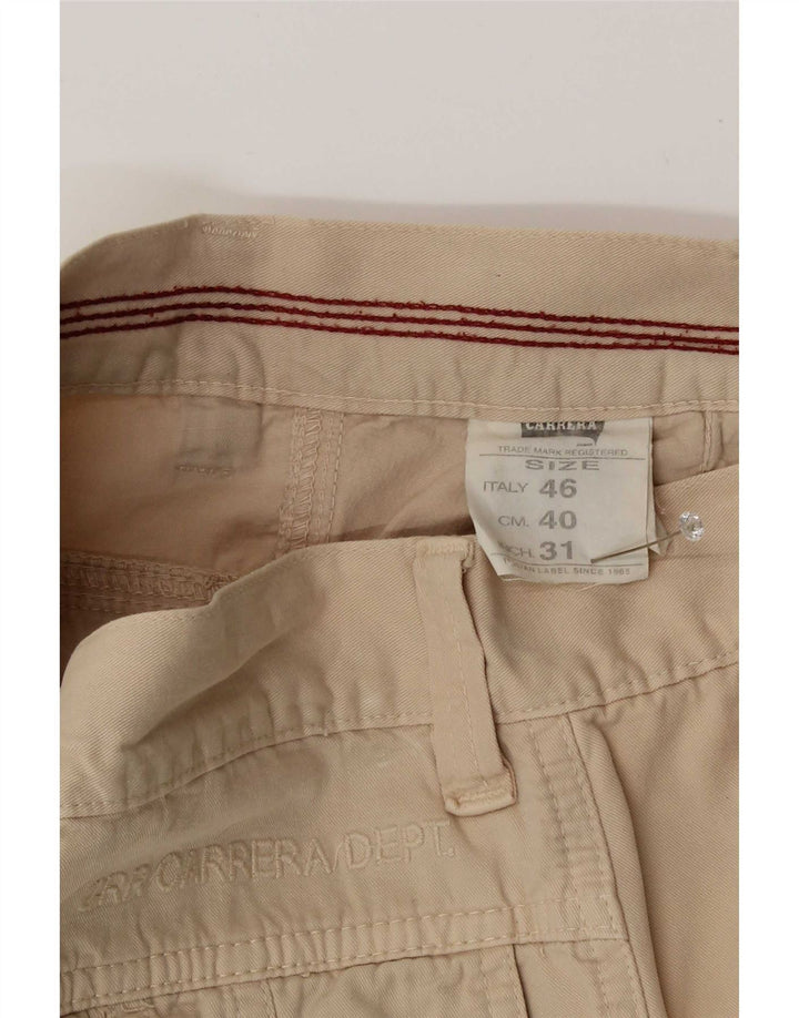 Carrera Herre Cargo Shorts IT 46 Small W28 Beige Bomuld