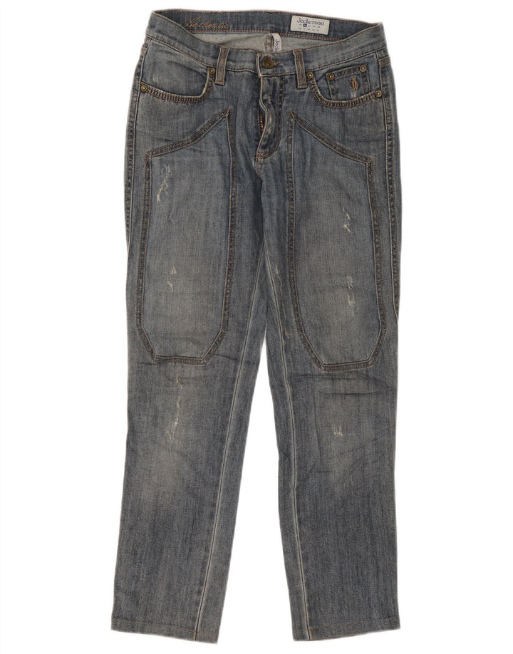 Jeckerson Dame Distressed Slim Jeans W26 L26 Blå Bomuld