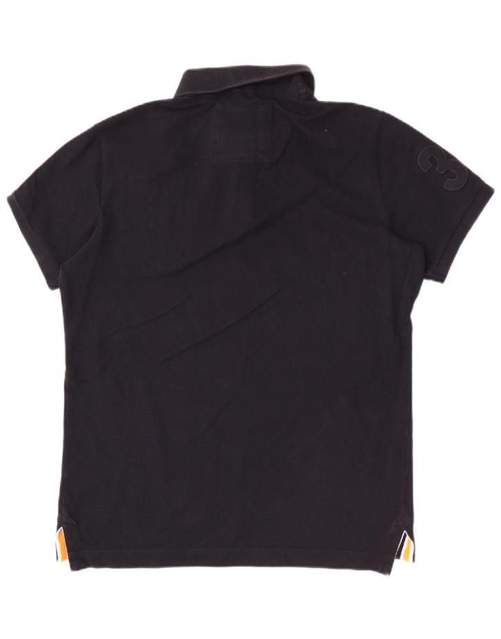 Superdry grafisk poloshirt til mænd, stor marineblå