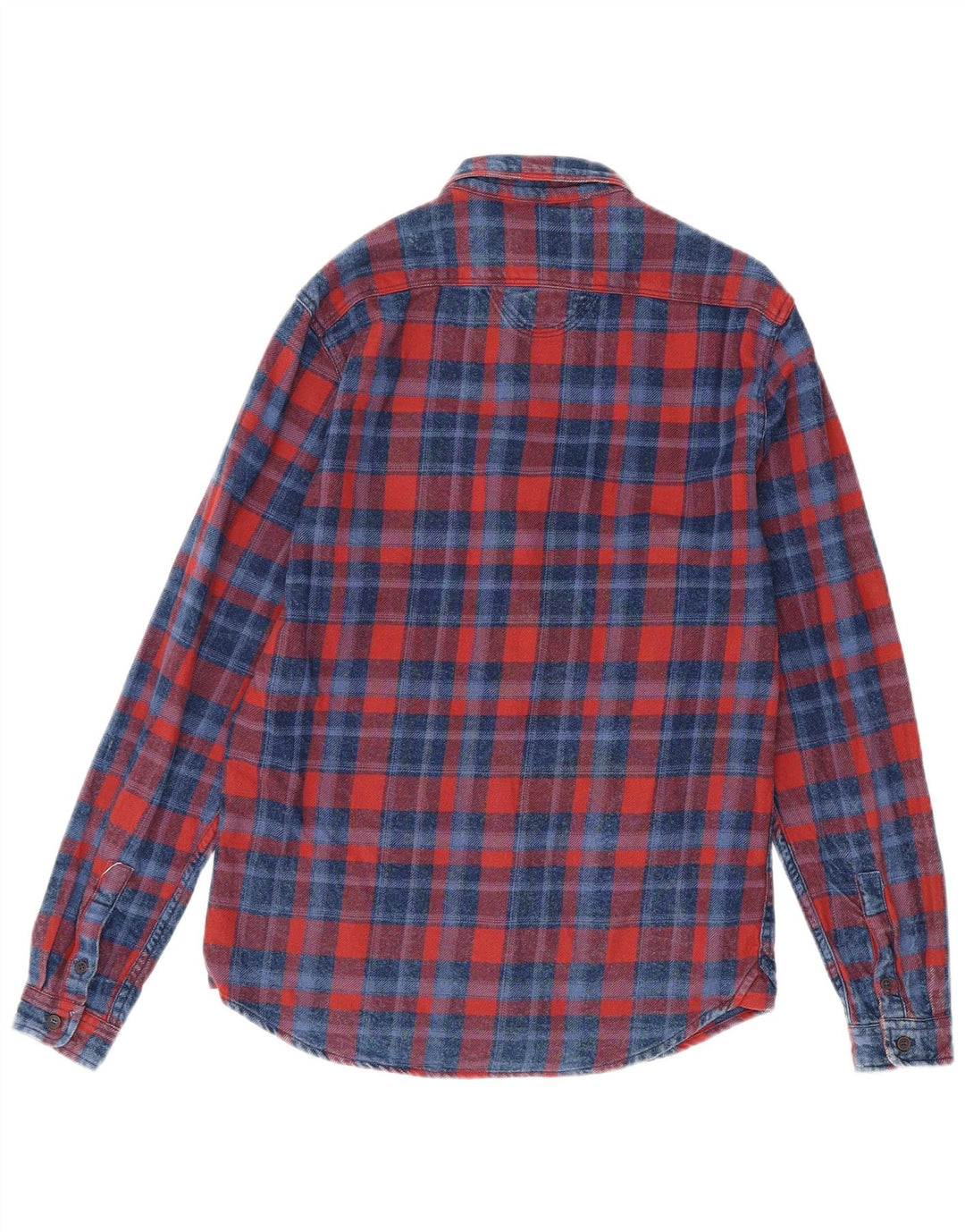 Zara Herre Slim Fit Flanellskjorte Medium Rød Ternet