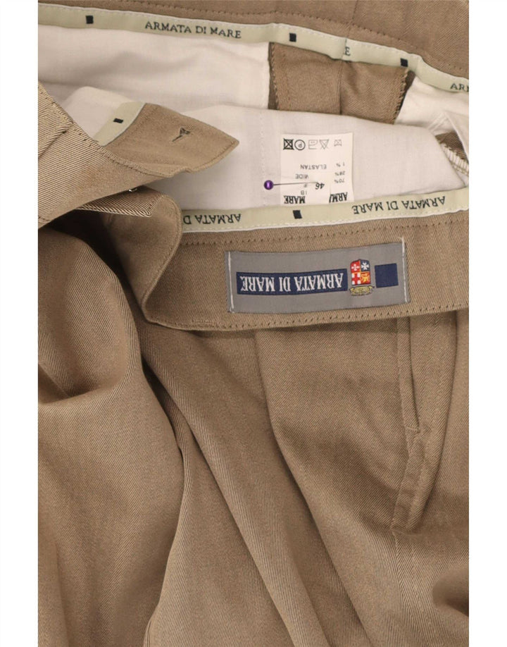 Armata Di Mare Herre lige jakkesæt bukser IT 46 Medium W32 L30 Beige