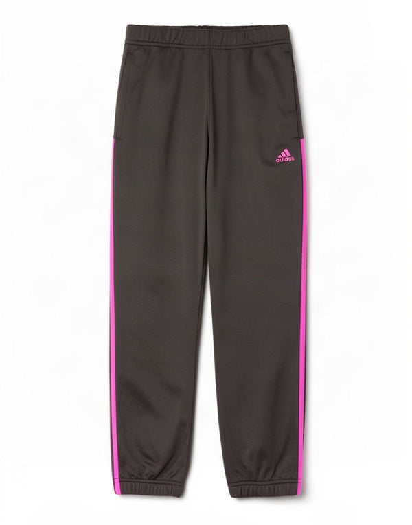 Adidas Pige Træningsdragt Bukser Joggers 11-12 År Grå Polyester