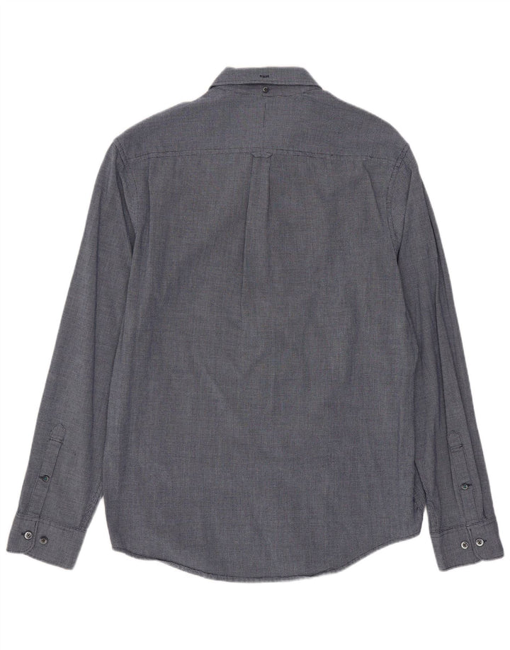 Penguin Heritage Slim Fit Skjorte Medium Marineblå Geometrisk Rayon