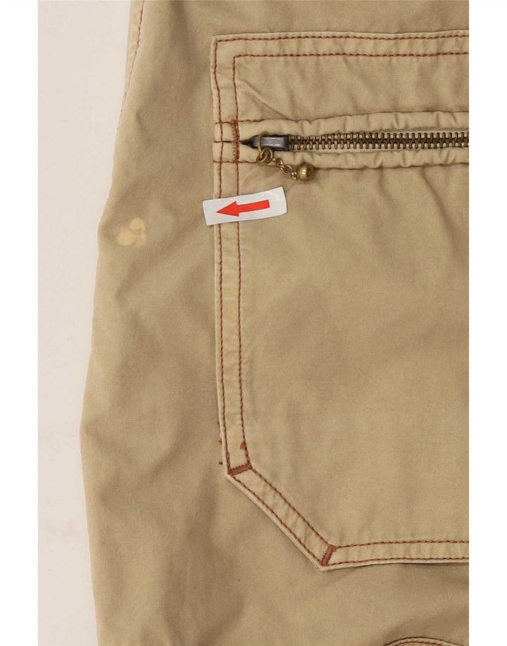 Marlboro Classics Herre Straight Cargo Bukser W32 L34 Khaki Bomuld