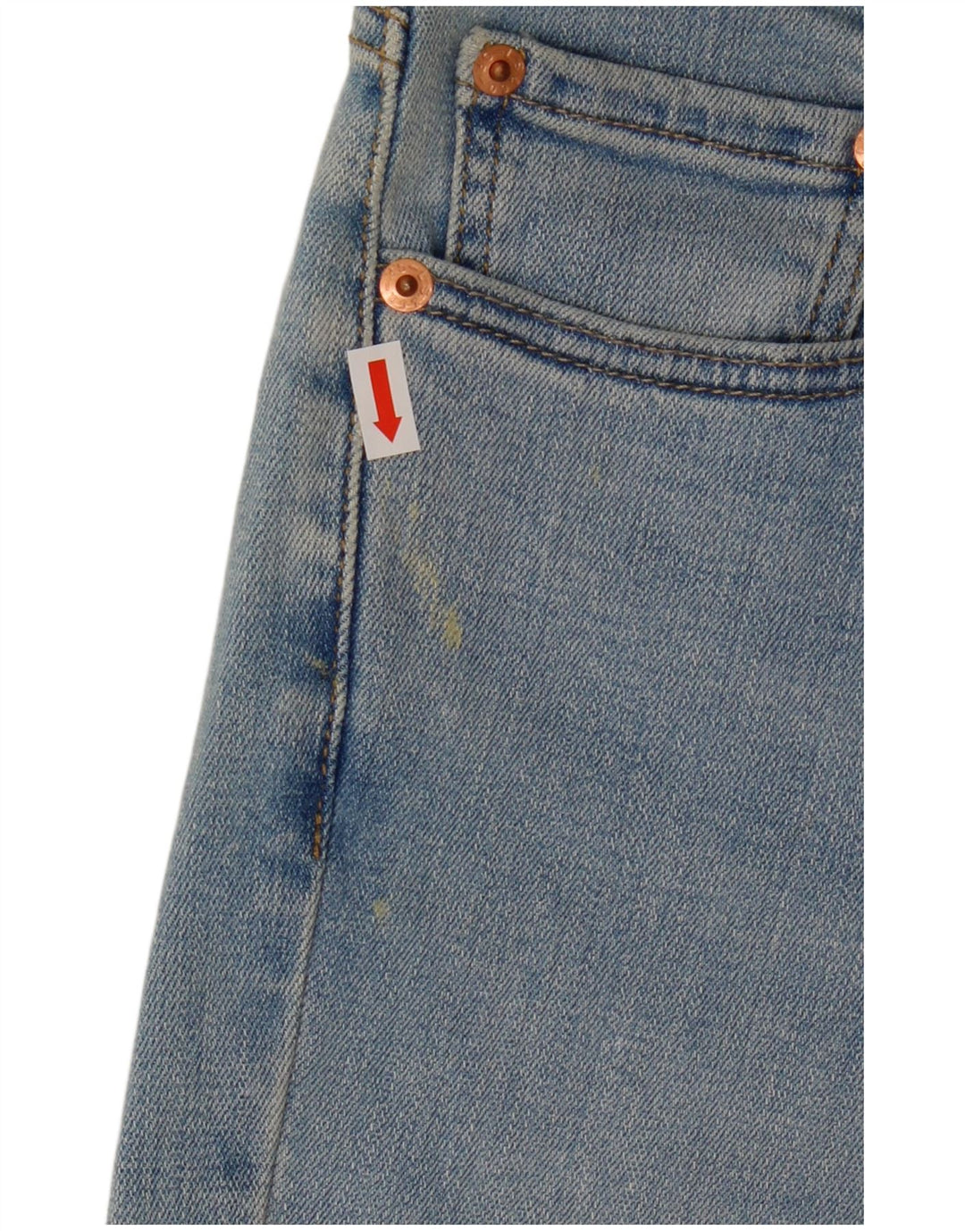 LEVI'S Dame 511 Slim Jeans W32 L32 Blå Bomuld
