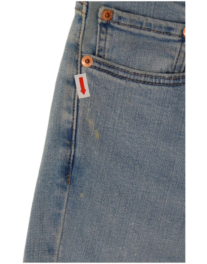 LEVI'S Dame 511 Slim Jeans W32 L32 Blå Bomuld