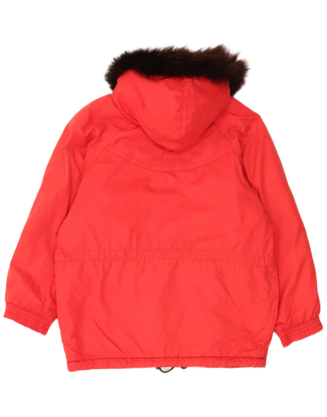 MC Ross Dame Hætte Oversized Windbreaker Jacket IT 40 Lille Rød