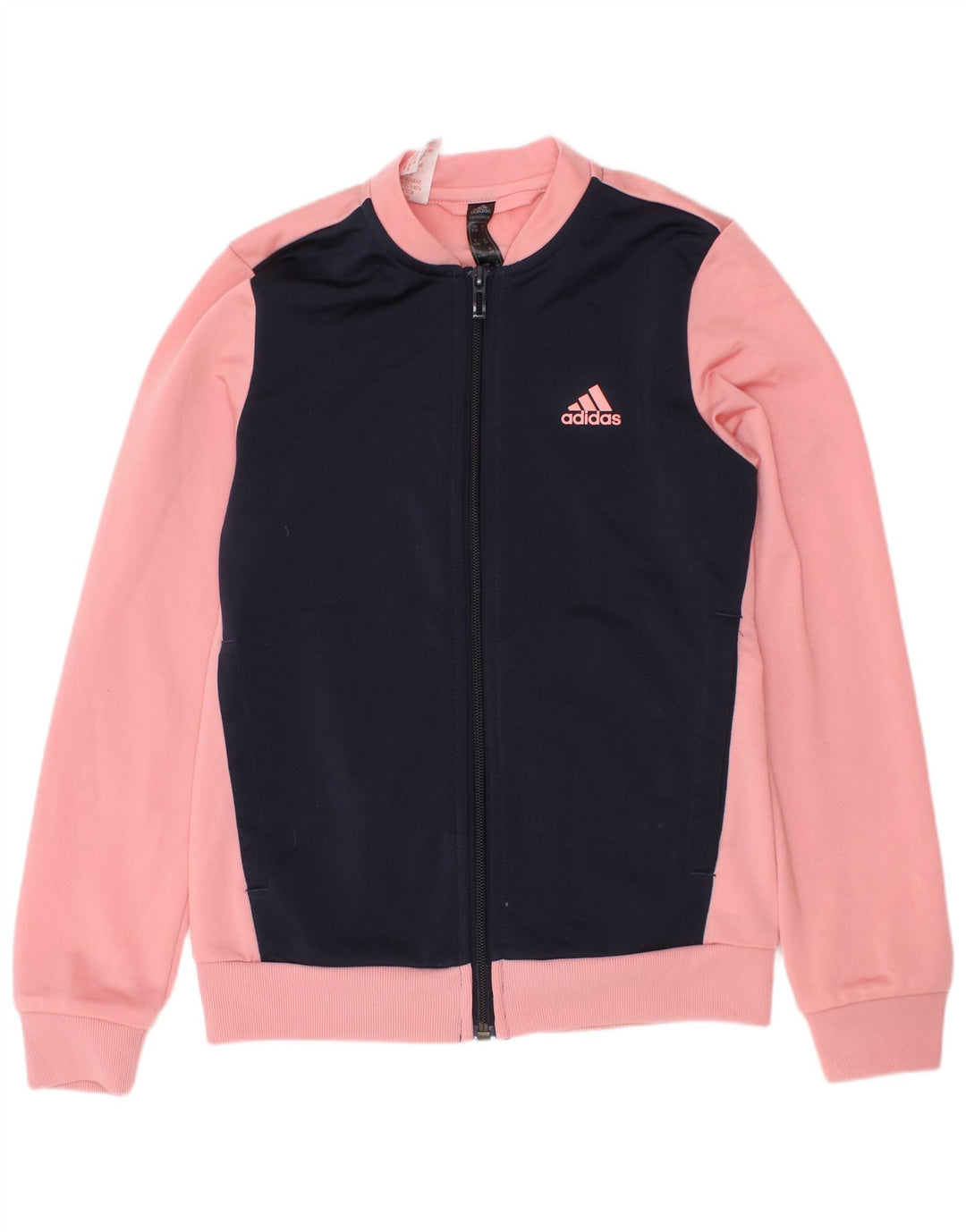 Adidas træningsjakke til piger 9-10 år Pink Colourblock Polyester