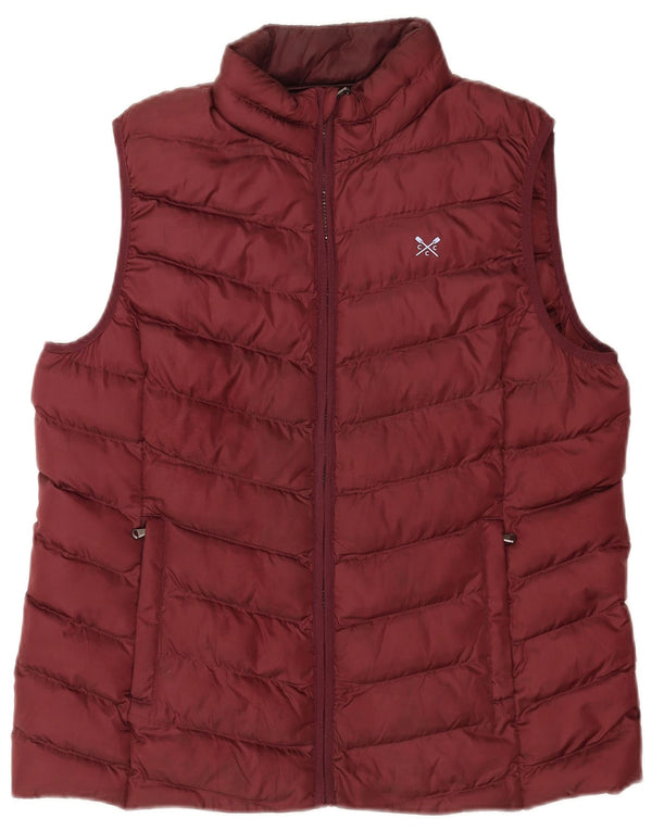 Crew Clothing Dame Polstret Gilet UK 16 Large Bourgogne Polyester