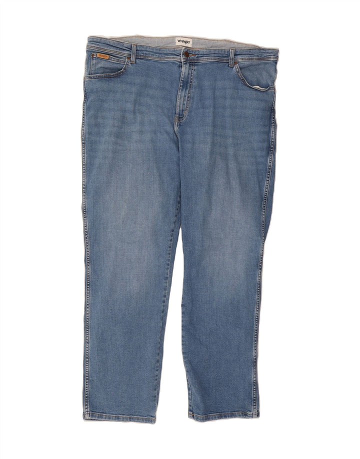 WRANGLER Texas Straight Jeans til kvinder W44 L32 blå bomuld