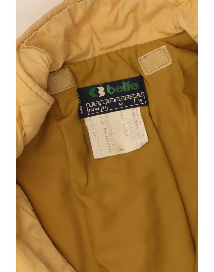 Belfe & Belfe Dame Skijakke IT 48 XL Gul Colourblock Bomuld