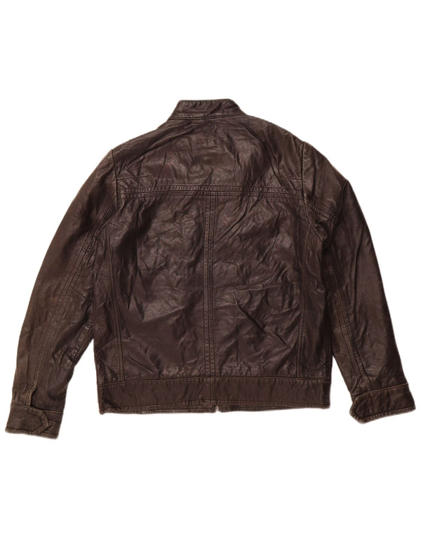 Marks & Spencer Boys autograf læderjakke 13-14 år sort læder