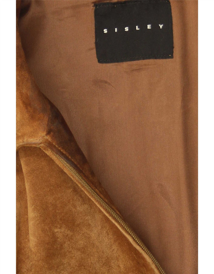Sisley Herre Ruskind Bomber Jacket UK 36 Lille Brun
