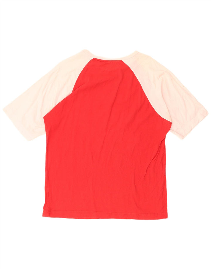 PUMA Grafisk T-shirt top til kvinder DK 18 XL Rød Colourblock