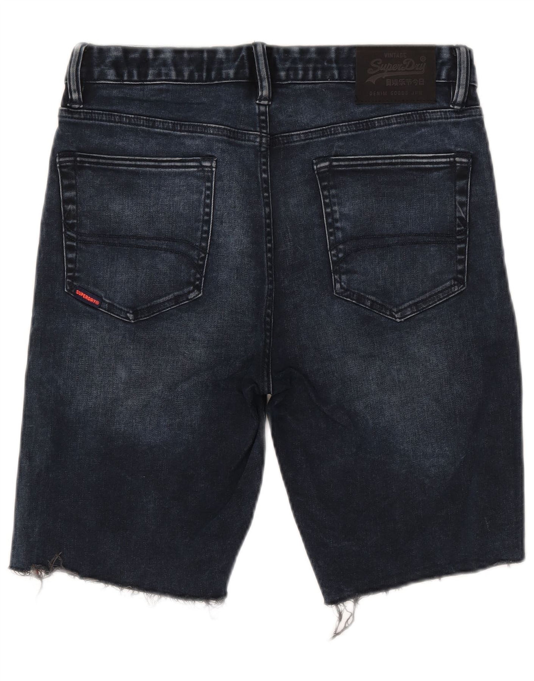 Superdry denimshorts til mænd W32 Medium marineblå bomuld