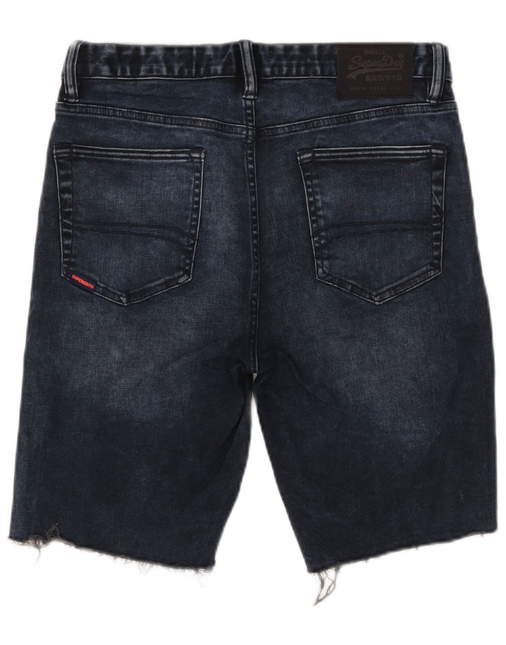 Superdry denimshorts til mænd W32 Medium marineblå bomuld