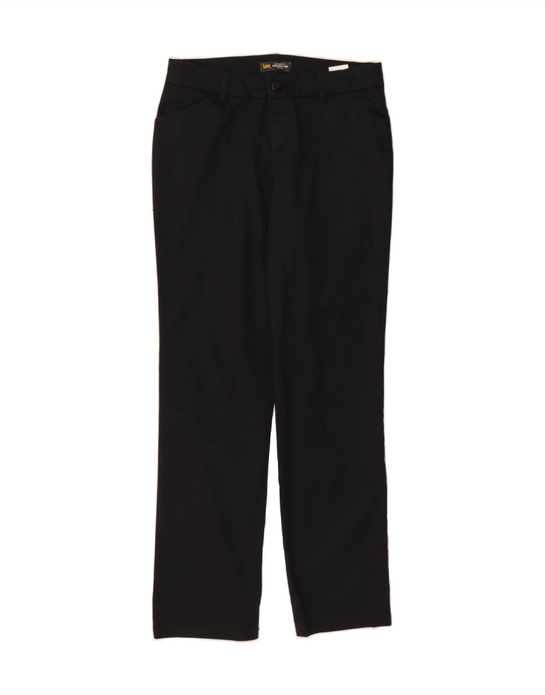 LEE Womens Mid Rise Straight Casual Trousers US 8 Medium W32 L32 Black Vintage Lee and Second-Hand Lee from Messina Hembry 