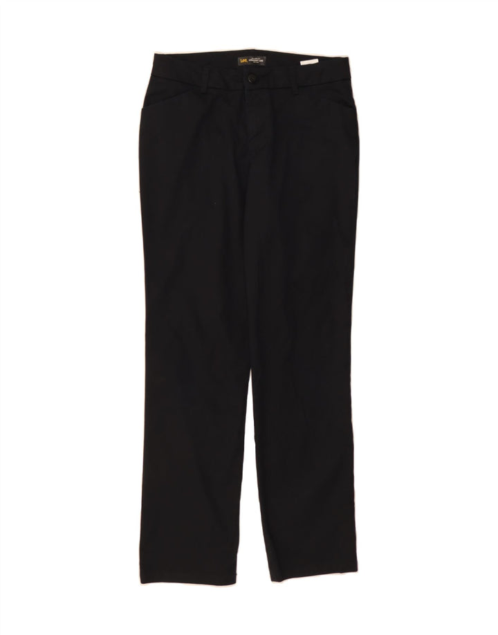 LEE Womens Mid Rise Straight Casual Trousers US 8 Medium W32 L32 Black Vintage Lee and Second-Hand Lee from Messina Hembry 