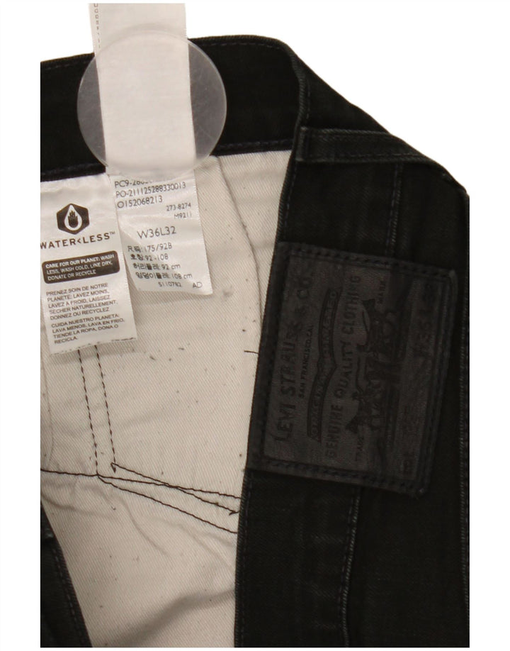 Levi's Skinny Jeans til mænd W36 L32 sort bomuld