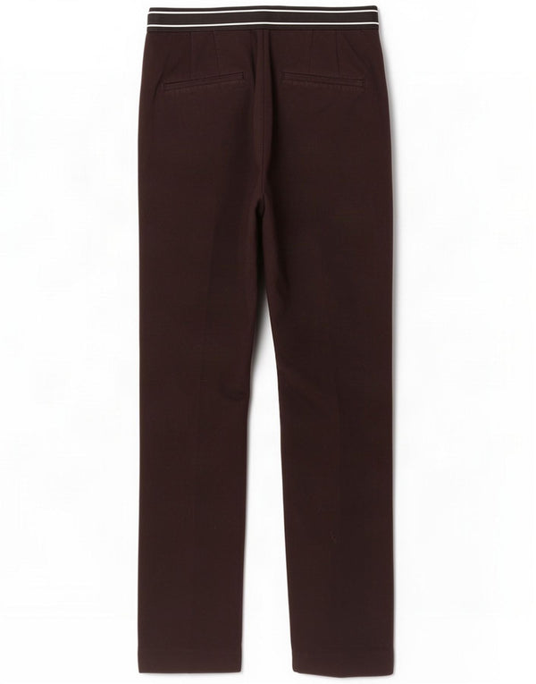 Zara Slim Chino-bukser til kvinder Small W26 L26 Black Cotton