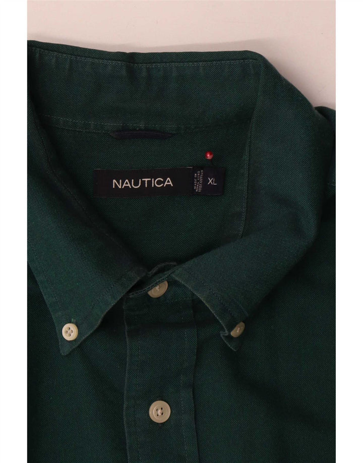 Nautica Herreskjorte XL Grøn Bomuld
