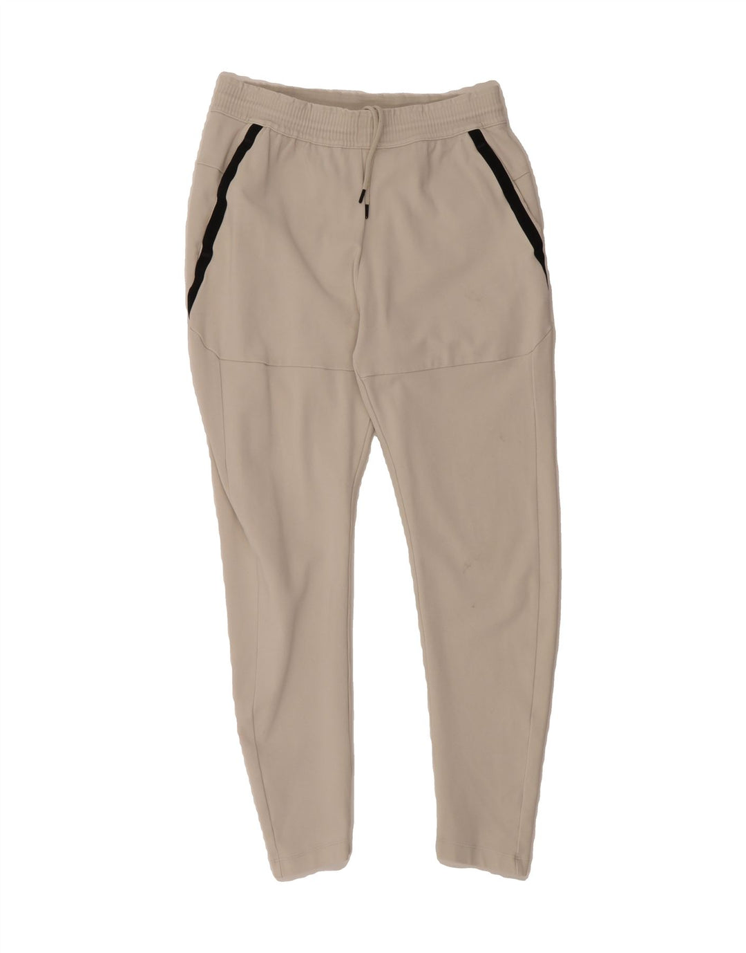 NIKE Mens Tracksuit Trousers Small Beige Colourblock Cotton Vintage Nike and Second-Hand Nike from Messina Hembry 
