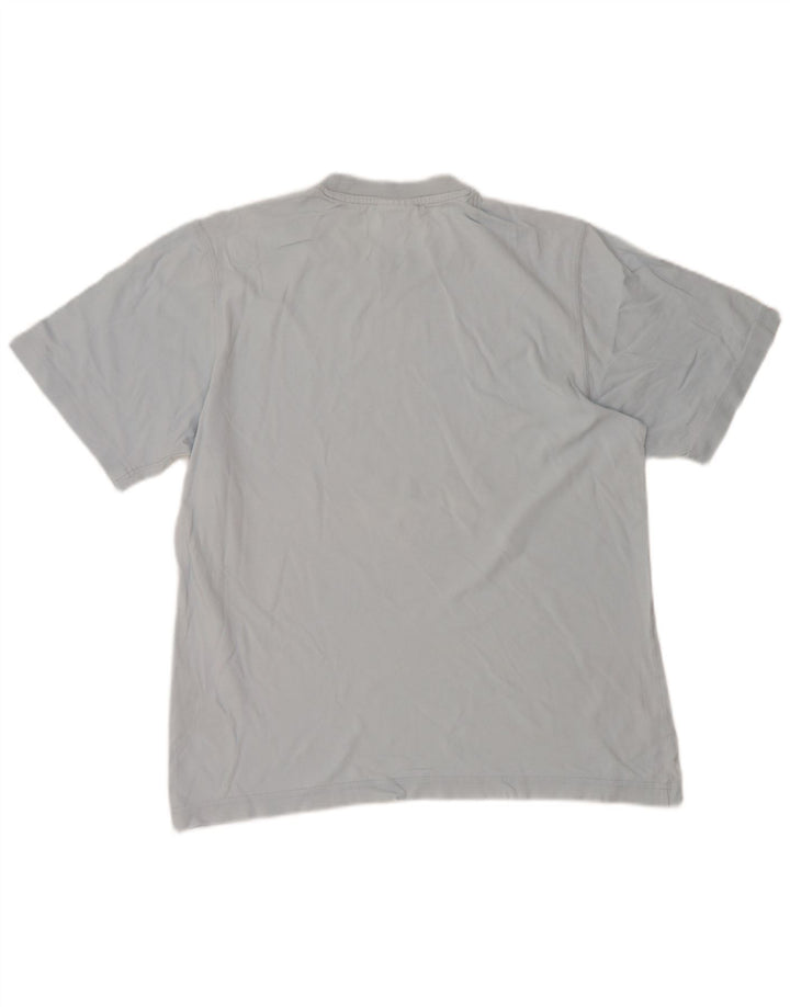 Adidas Kortærmet Grafisk T-shirt top mellemblå bomuld til mænd