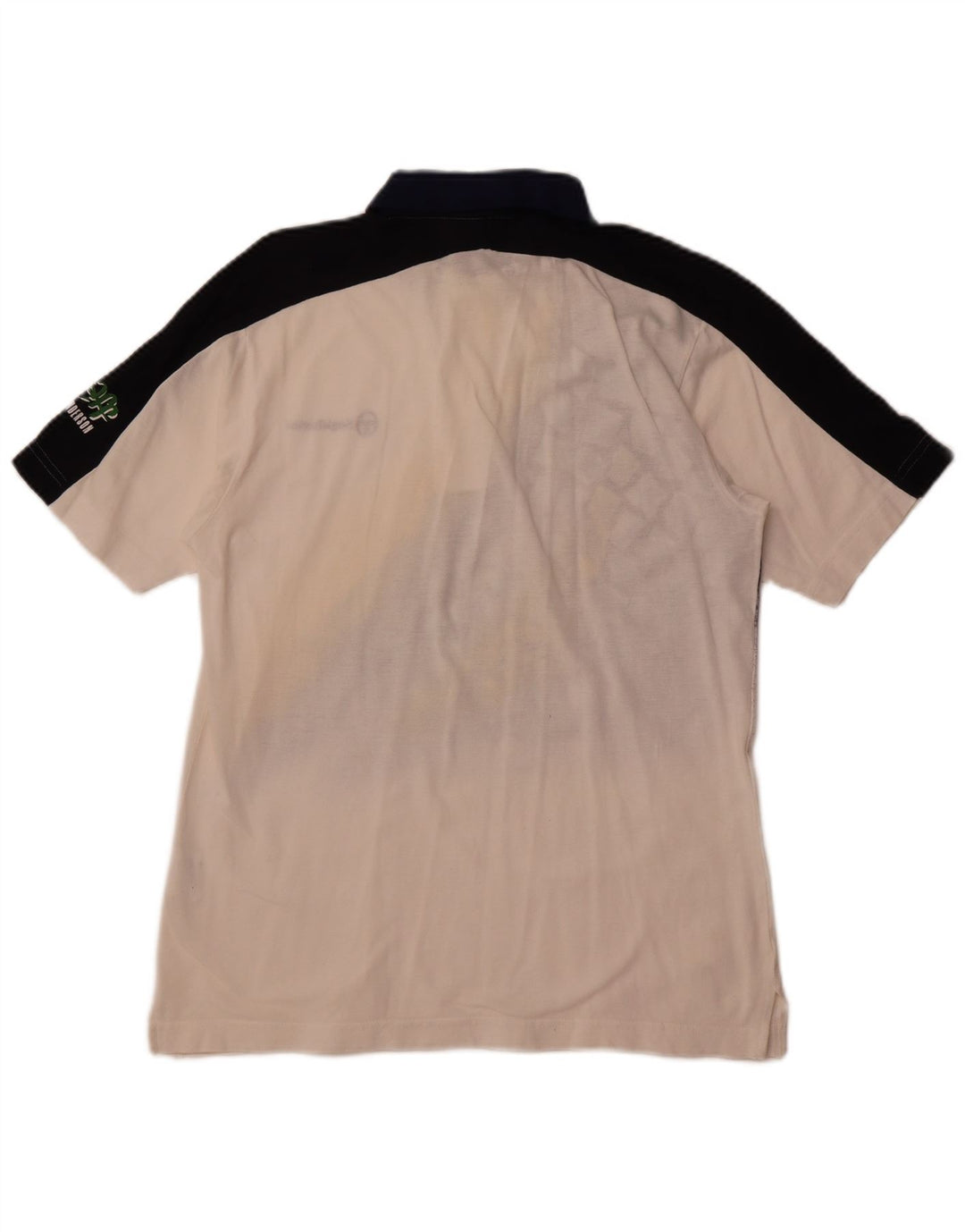 SERGIO TACCHINI Herre grafisk poloshirt Lille hvid Colourblock Bomuld