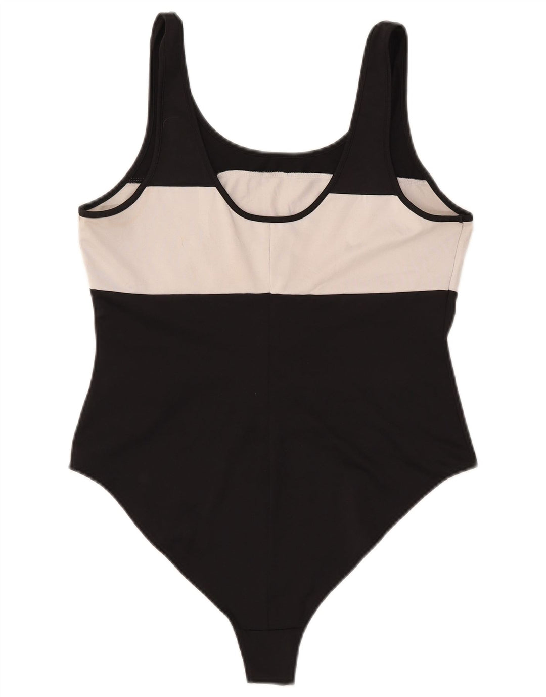 LEVI'S Grafisk ærmeløs bodysuit til kvinder UK 14 Stor sort farveblok