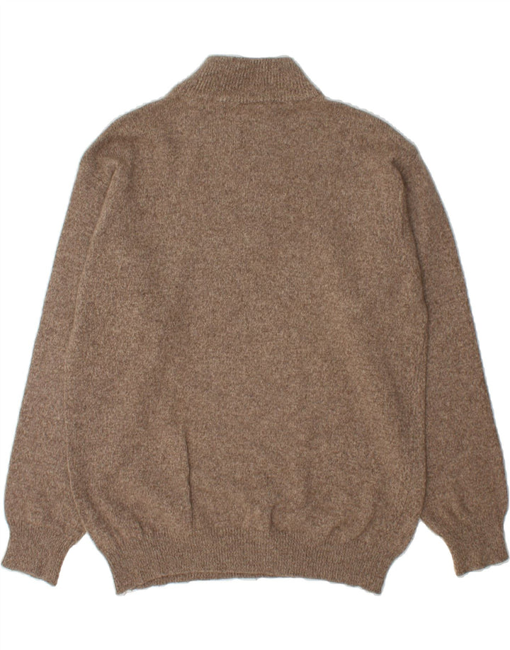 AVIREX Womens Zip Neck Jumper Sweater UK 18 XL Grey Wool Vintage Avirex and Second-Hand Avirex from Messina Hembry 