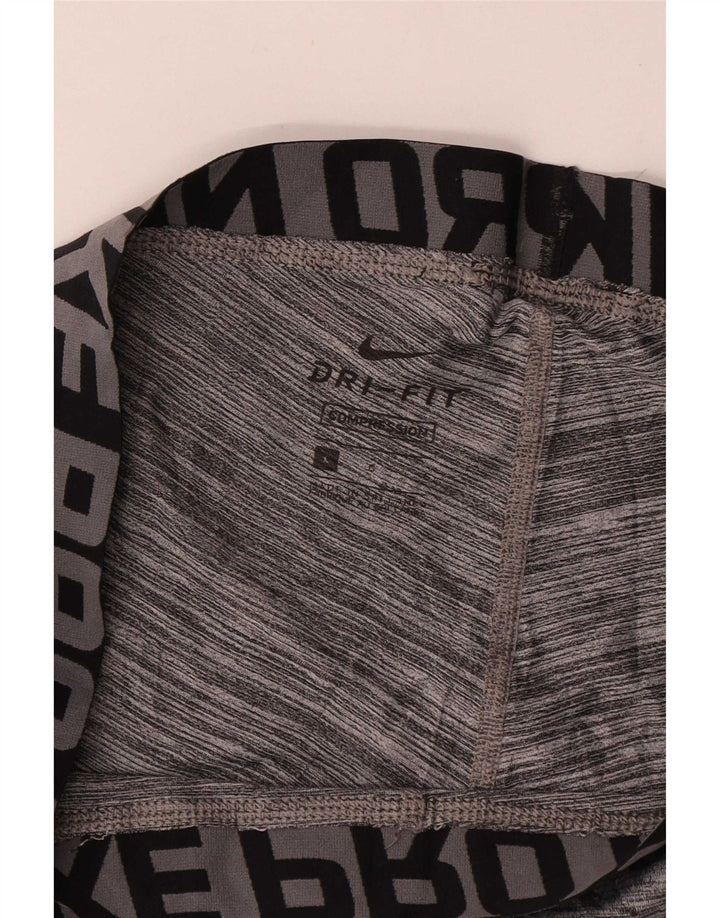 Nike Herre Dri Fit Grafiske Leggings Large Grå Flecked