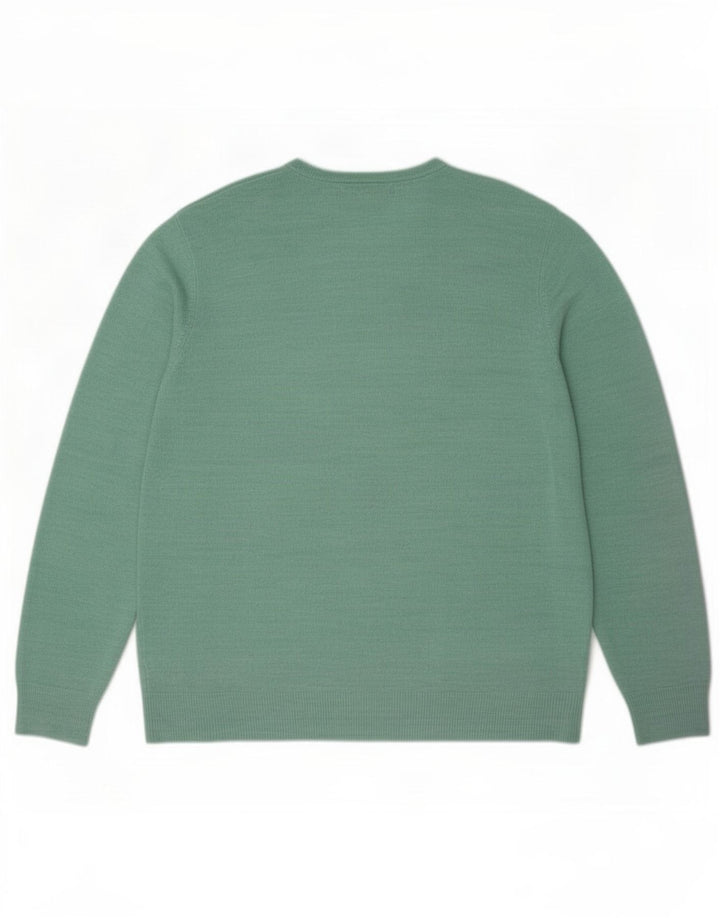 Marks & Spencer Herre V-hals sweater Stor grøn akryl