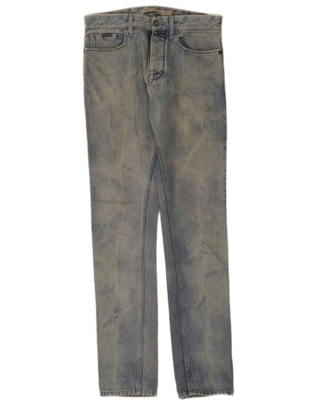 Calvin Klein Herre Slim Jeans W28 L34 Blå Bomuld