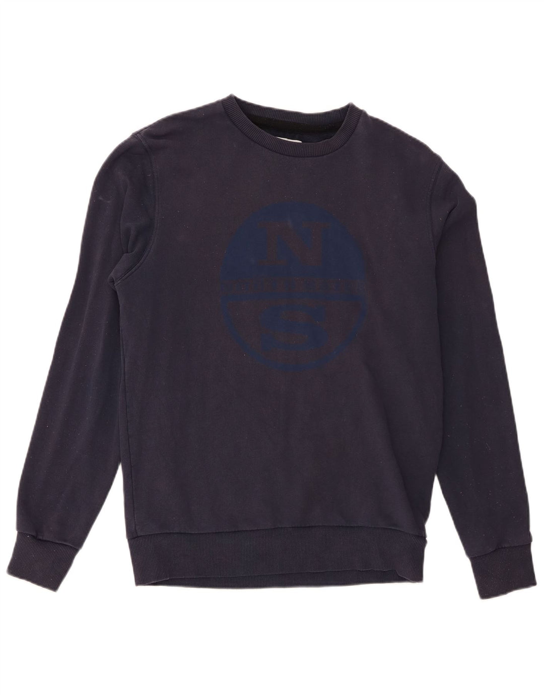 North Sails Herre Grafisk Sweatshirt Jumper Medium Navyblå Bomuld