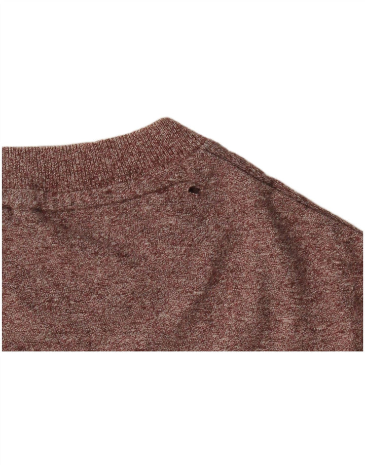 Superdry Herre T-Shirt Top Stor Bourgogne Bomuld